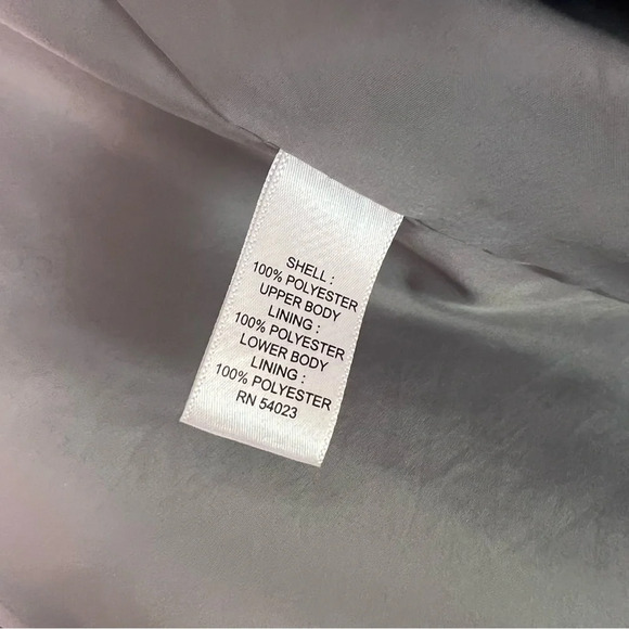 Banana Republic Navy Blue Windbreaker Jacket Coat Silver Hardware XL Preppy - Picture 8 of 10